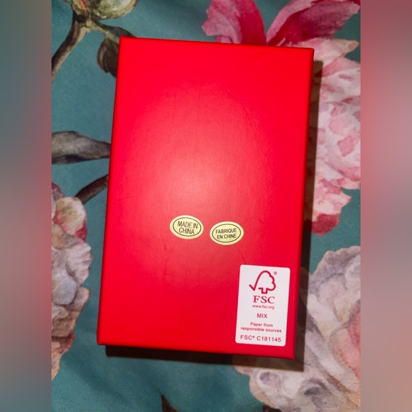 Piper K Red & Gold Christmas Bow Dangle Drop Earrings Birthday Statement Studs - Picture 5 of 6